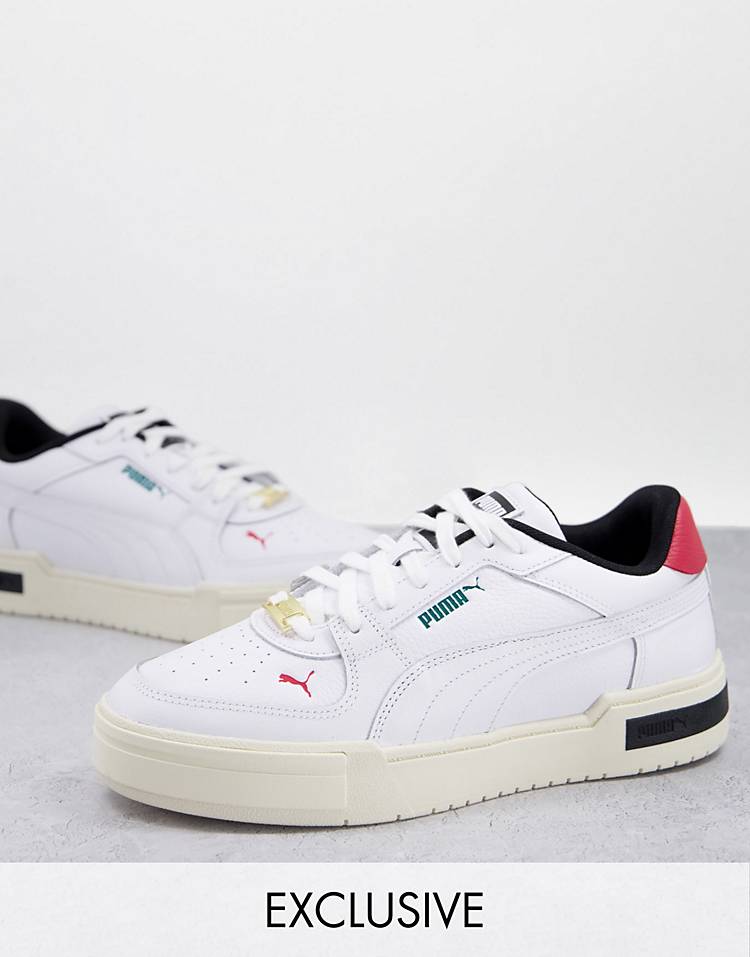 PUMA CA Pro jewel sneakers in white and red Exclusive to ASOS